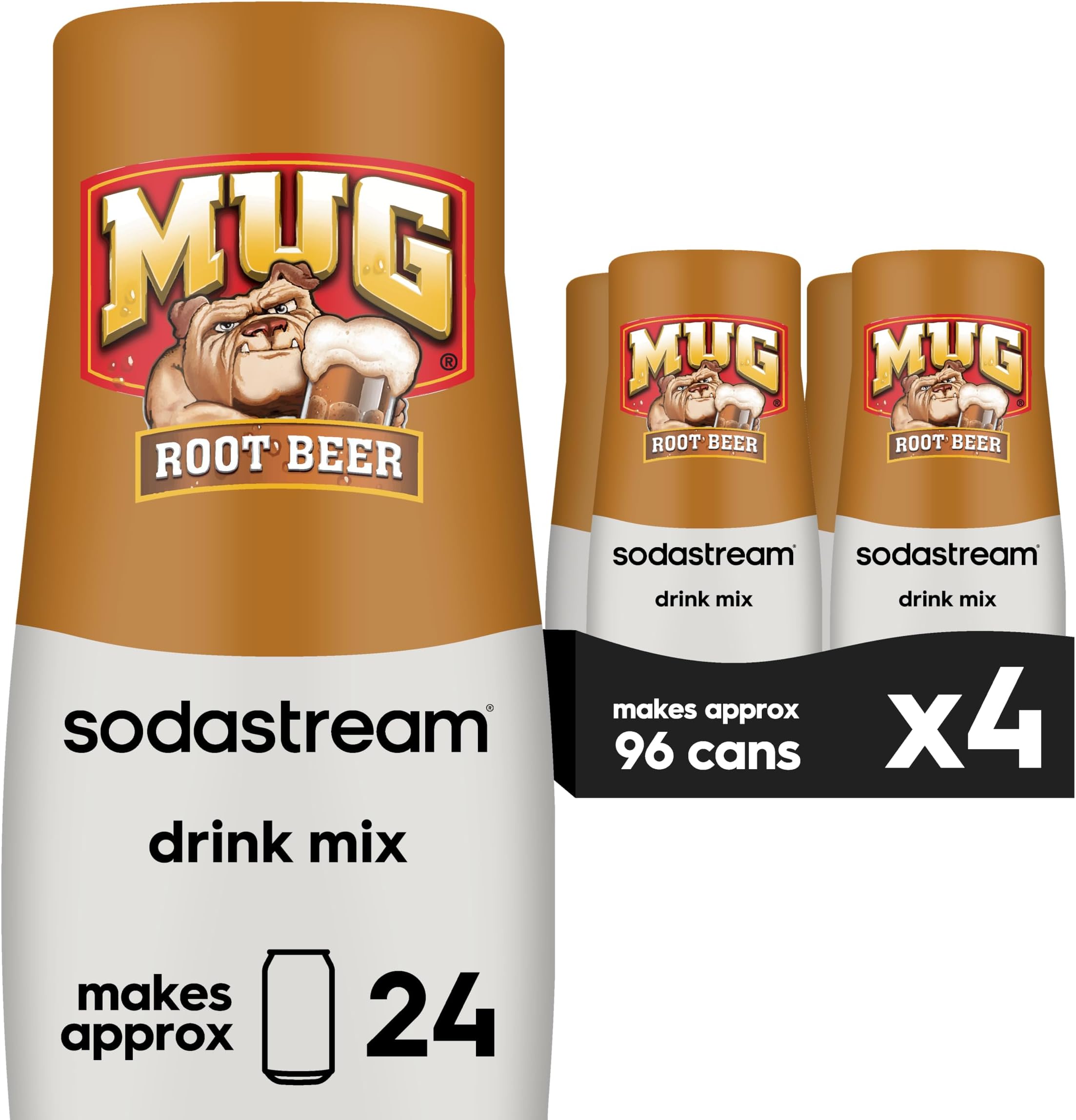 Mug Root Beer Drink Mix (440ml, Pack of 4)