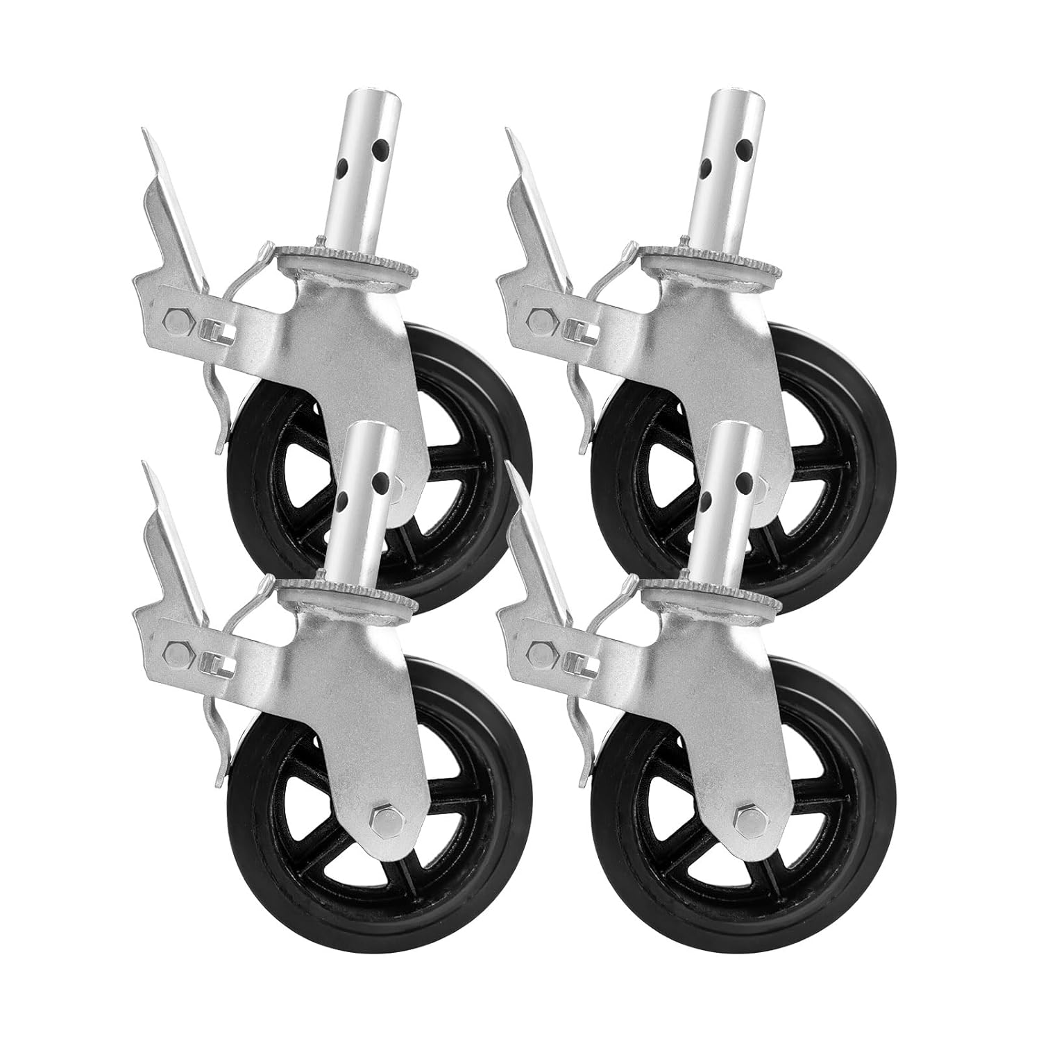 KUUJEE Scaffolding Wheels Set of 4,Scaffold Wheels 8 inch,Scaffolding