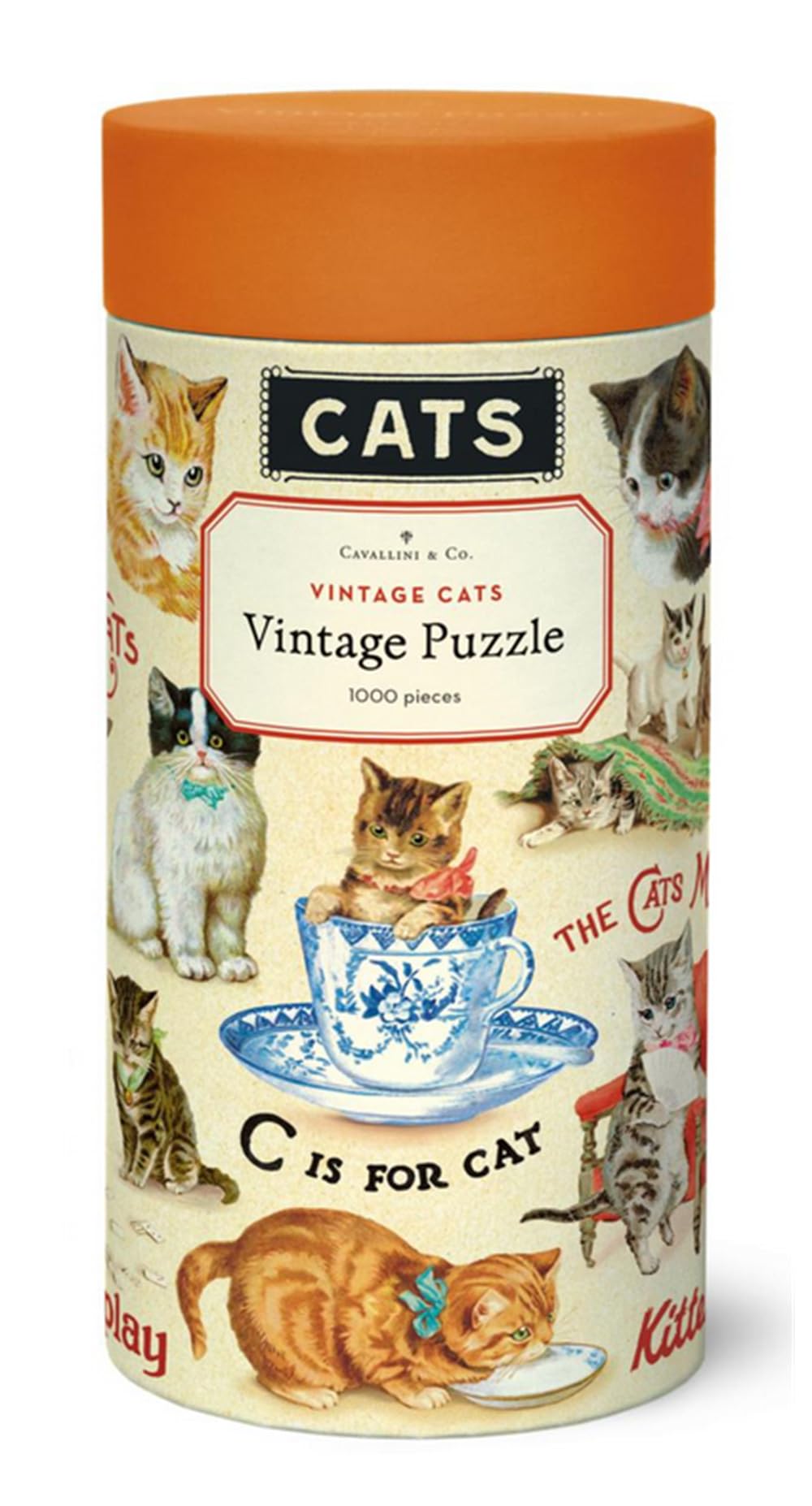 Cavallini & Co. Puzzle Vintage Gatti - 1000 Pezzi (PZL/VINCAT)