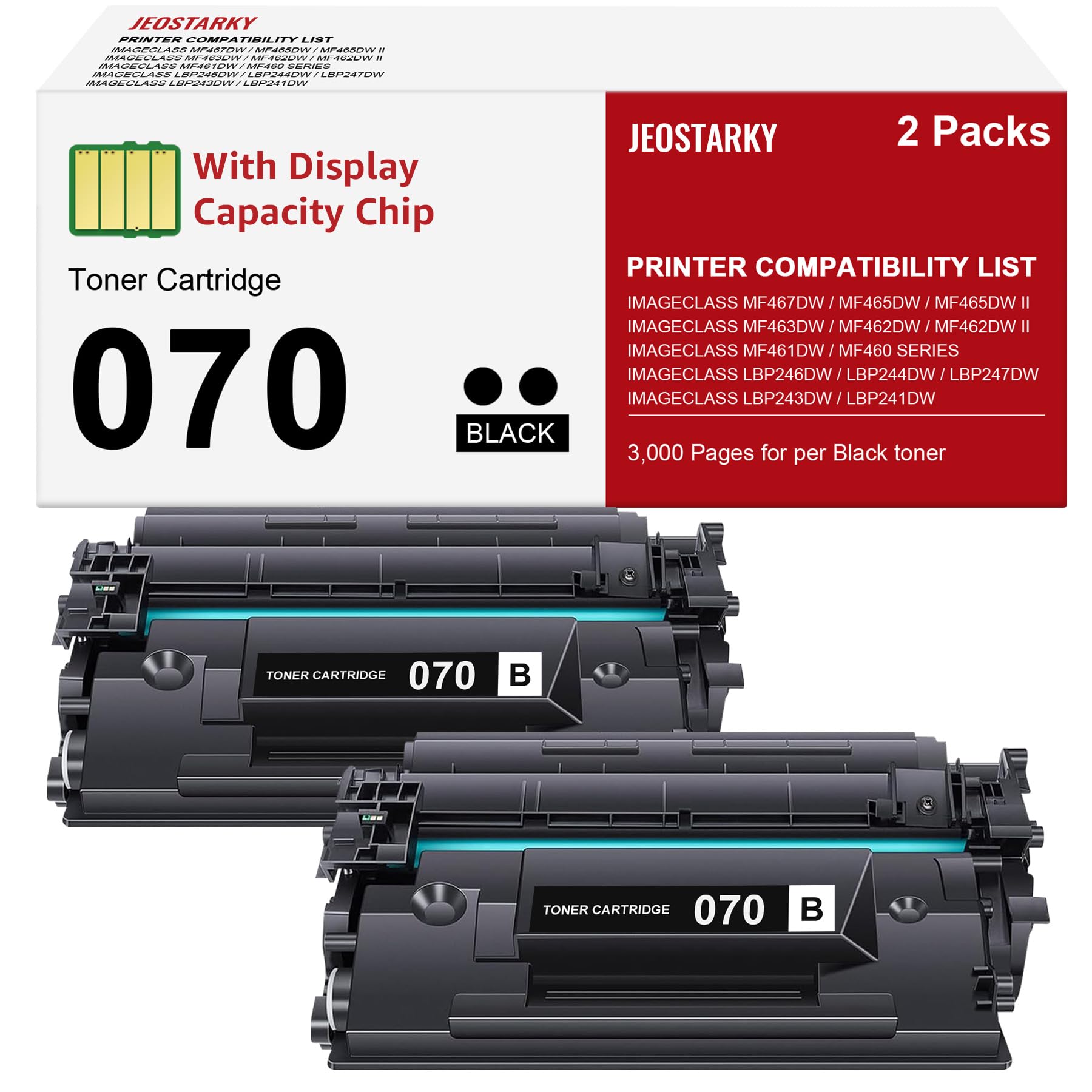 Amazon.com: Jeostarky Compatible for Canon 070 Black Toner