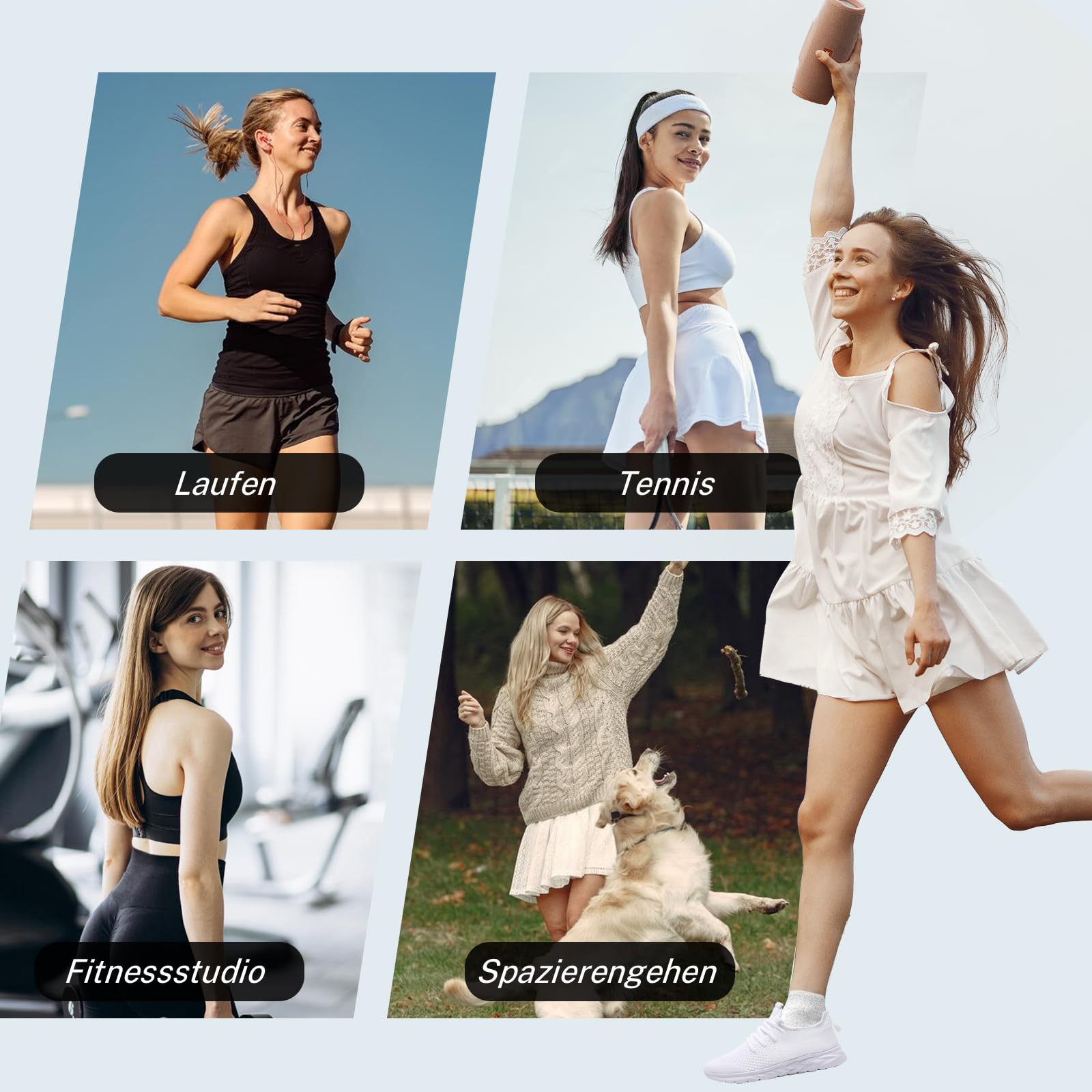 Chaussures Femme De Running Fitness Respirantes Chaussures de Sport Tennis Confort Mode Chaussures ete Chaussures de Marche Légères Baskets Femme