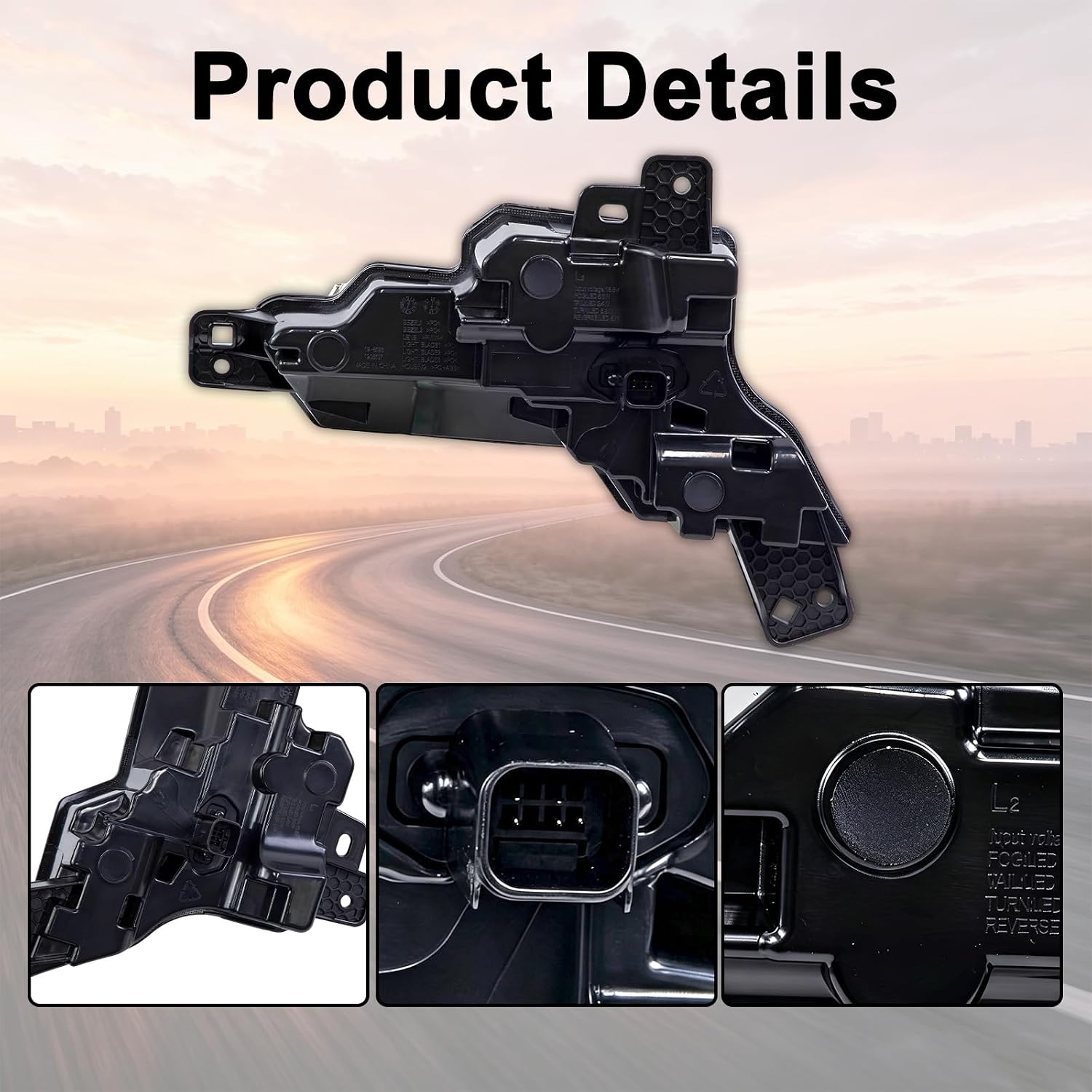Reflector Light for 2025 2026 Tesla Model Y Right Passenger Side Rear Bumper Reflector with Stop Indicator & Bulbs Direct Replacement OEM# 197944510D (Right Passenger Side)