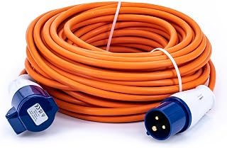 Status 25 m robustes Verlängerungskabel, 2,5 mm Kern, 16 A/230 V, IP44 wetterfest, ideal für Camping, Wohnwagen, Wohnmobile und Baustellen (25M16A2.51PK4)