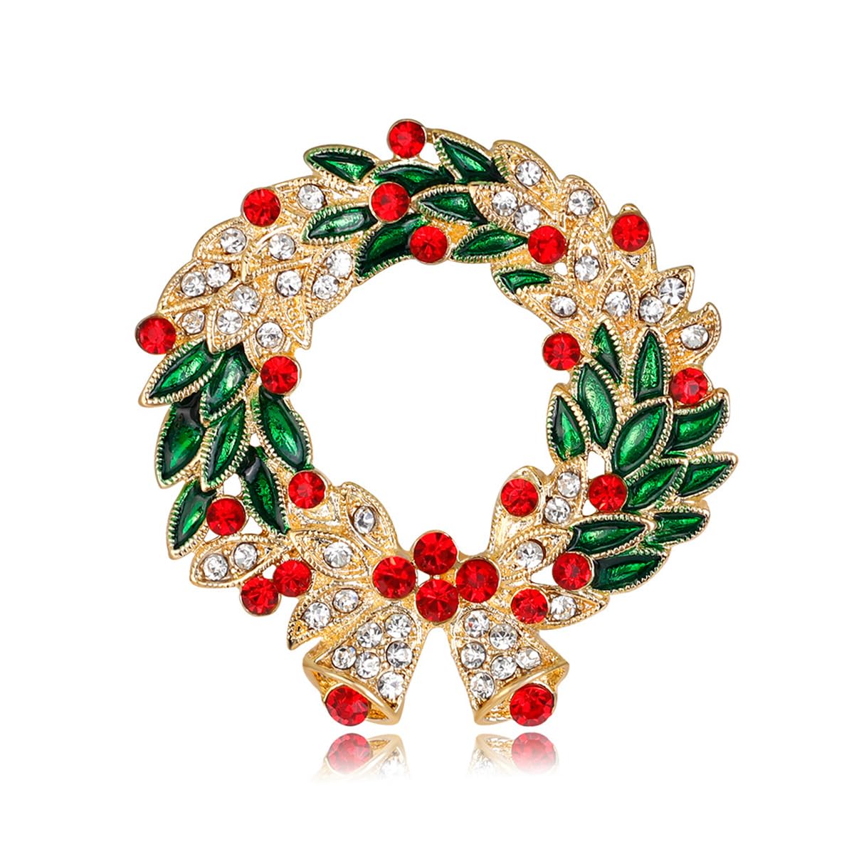 Venzina® Christmas Brooch for Women Men Inlaided Rhinestone Shining, Christmas Bell Brooch, Alloy Brooch for Coat Dress Gown Shawl Sweather, Christmas Gifts (B0CW3DHKGX) Amazon Price History, Amazon Price Tracker
