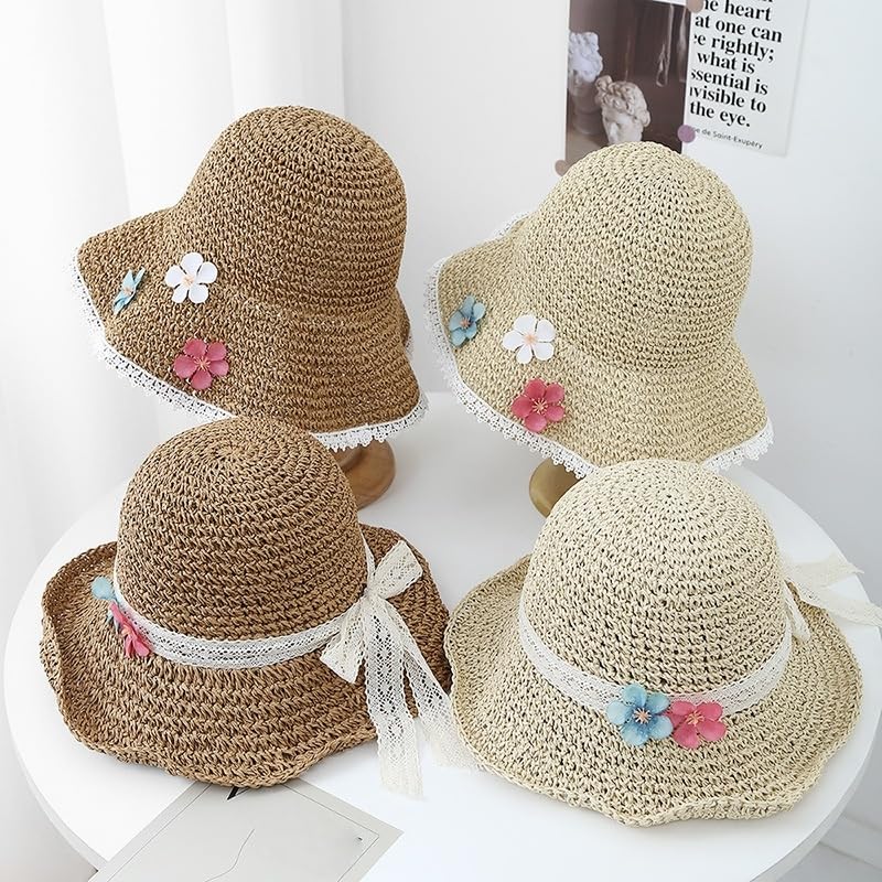 Sombrero de Verano para Mujer,ala Ancha,con Protección UV,Transpirable,para Playa,para Exteriores,Vacaciones y Viajes