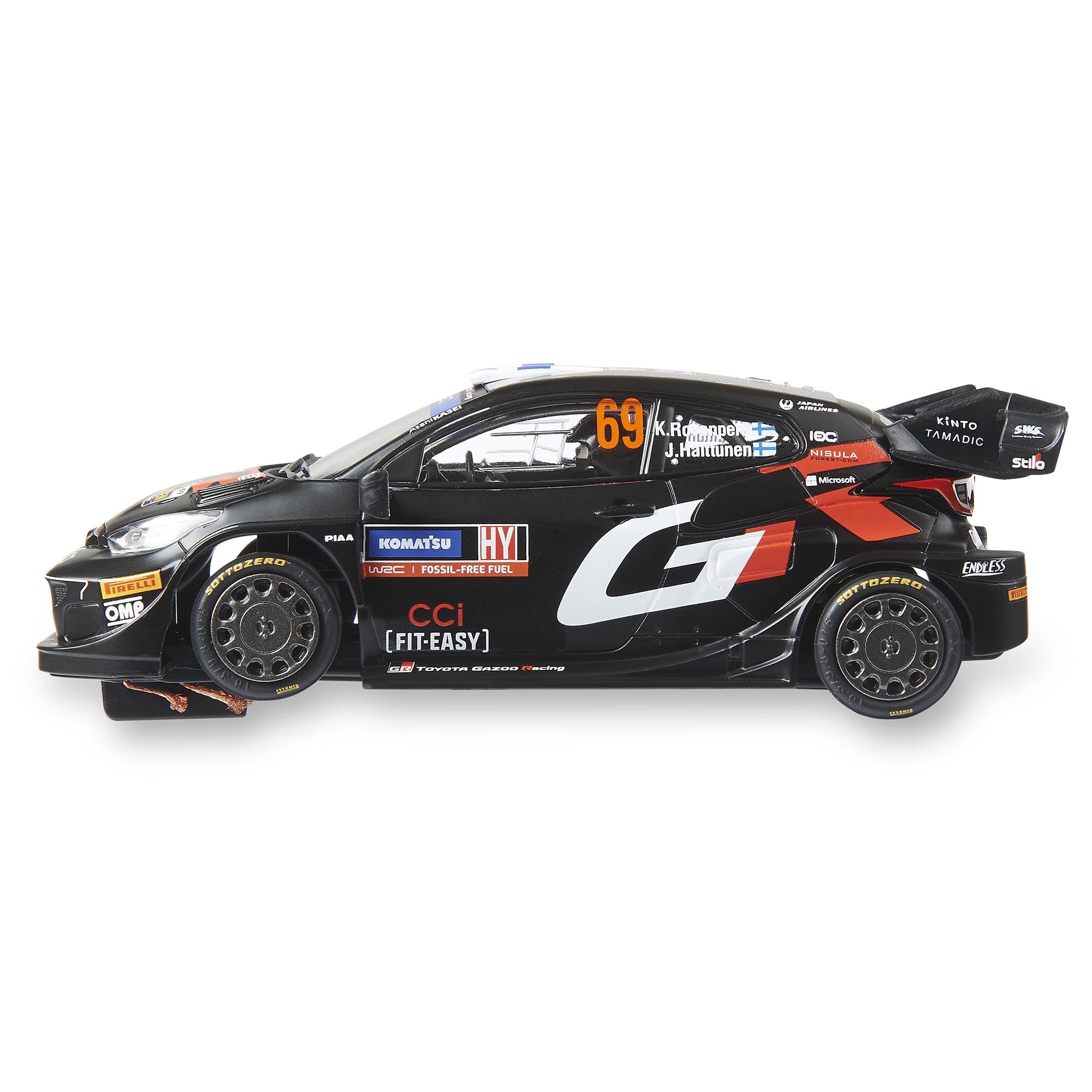 SCALEXTRIC - Coche de Carreras Advance - Coche Slot Escala 1:32 (Toyota Yaris WRC - Rally de Suecia '24)