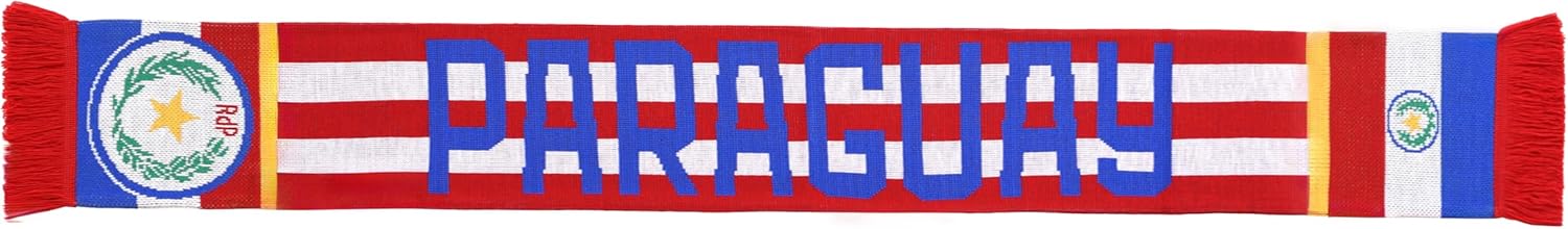 Euroscarves Paraguay Soccer Knit Scarf - Image 4