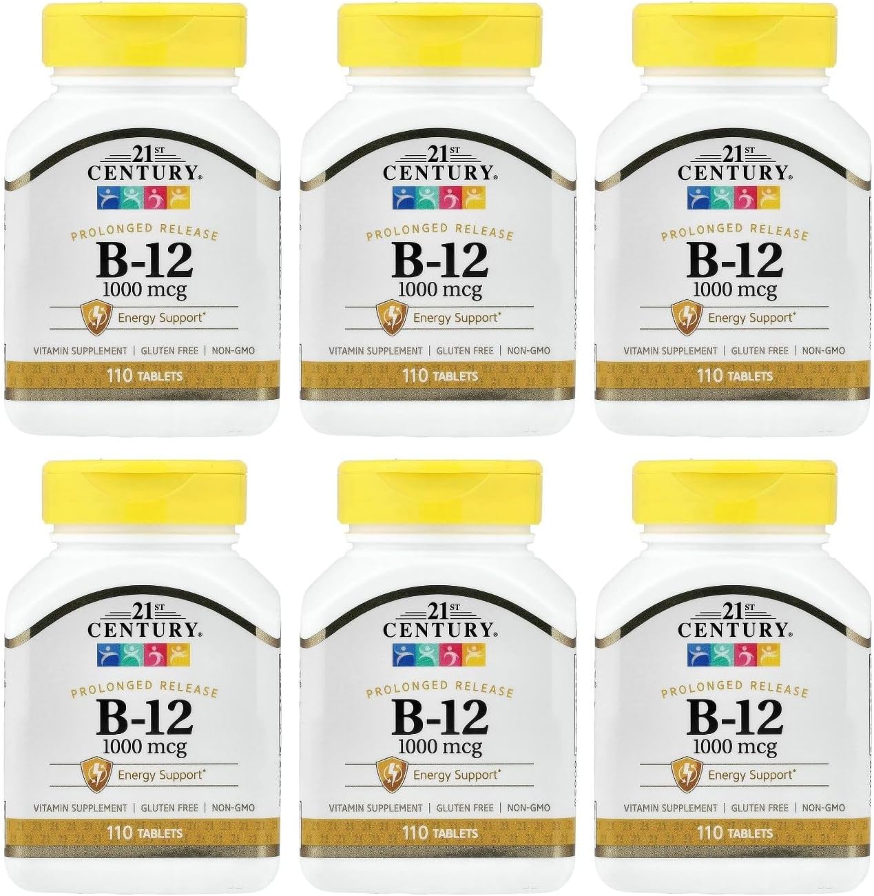 Vitamina B12 1000mcg 21st Century Tabletas Liberación Prolongada 110ct