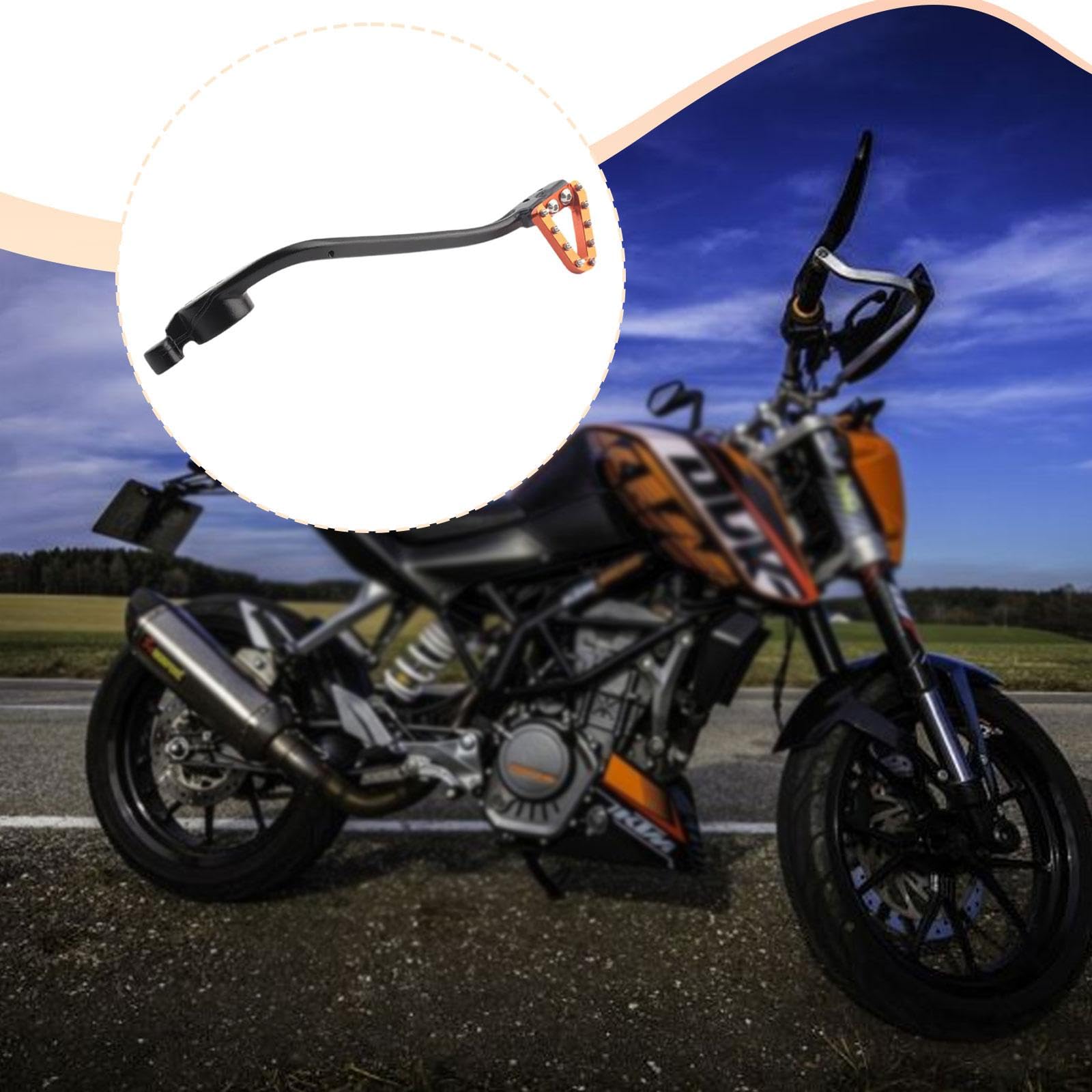 Pedal de freno trasero para motocicleta, palanca de pie, accesorio fácil de instalar, aleación de aluminio profesional, repuesto para Exc Xcw, Naranja