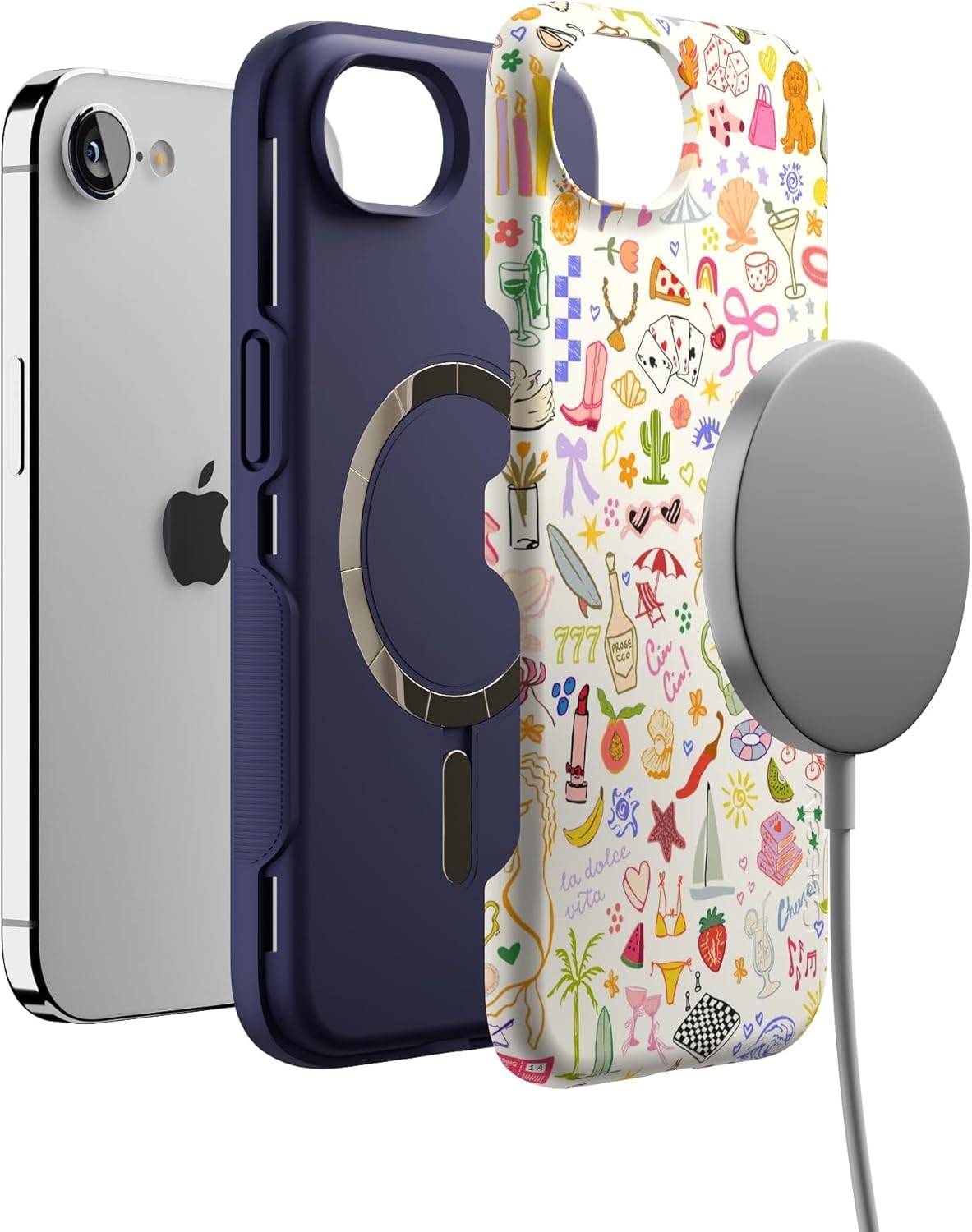 Casely iPhone 16e Case | All The Fun Things | Fun on Weekdays | Bold Protective Design | Compatible with MagSafe