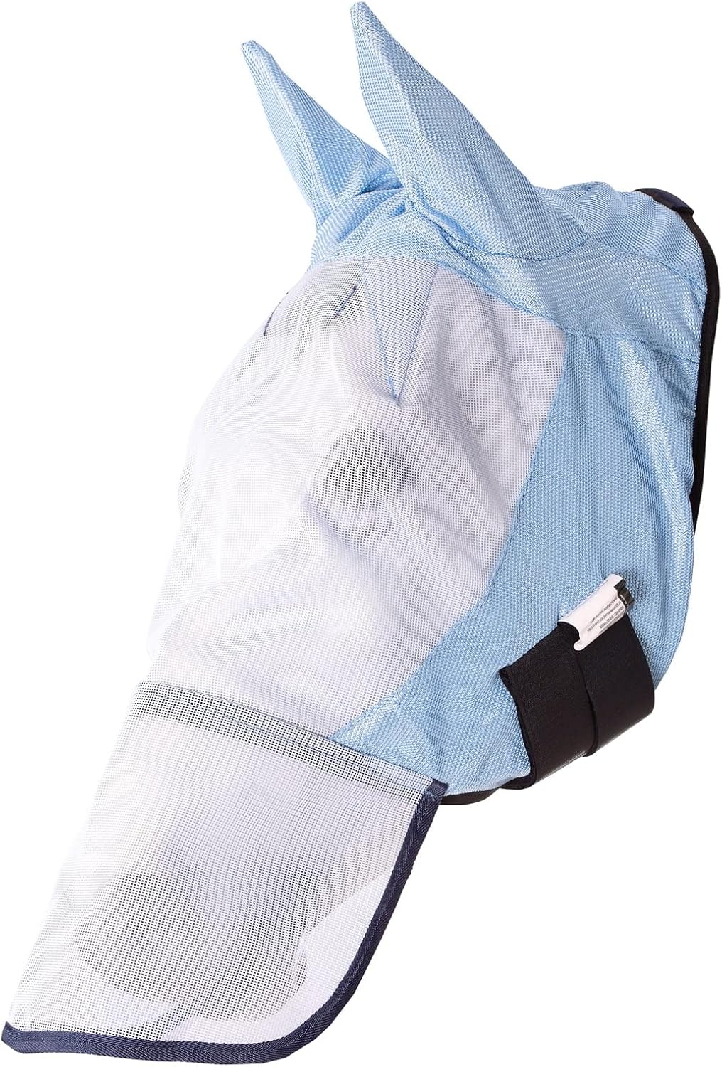 Horze Long Nose Fly Mask - Light Blue - Cob