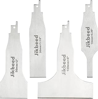 Sawzall Scraper Blade, Scraping Tool Attachment for Reciprocating Saws to Remove Linoleum, Glue, Vinyl Flooring, self-Adhesive Tiles, glued Carpet pad, Multi-Pack