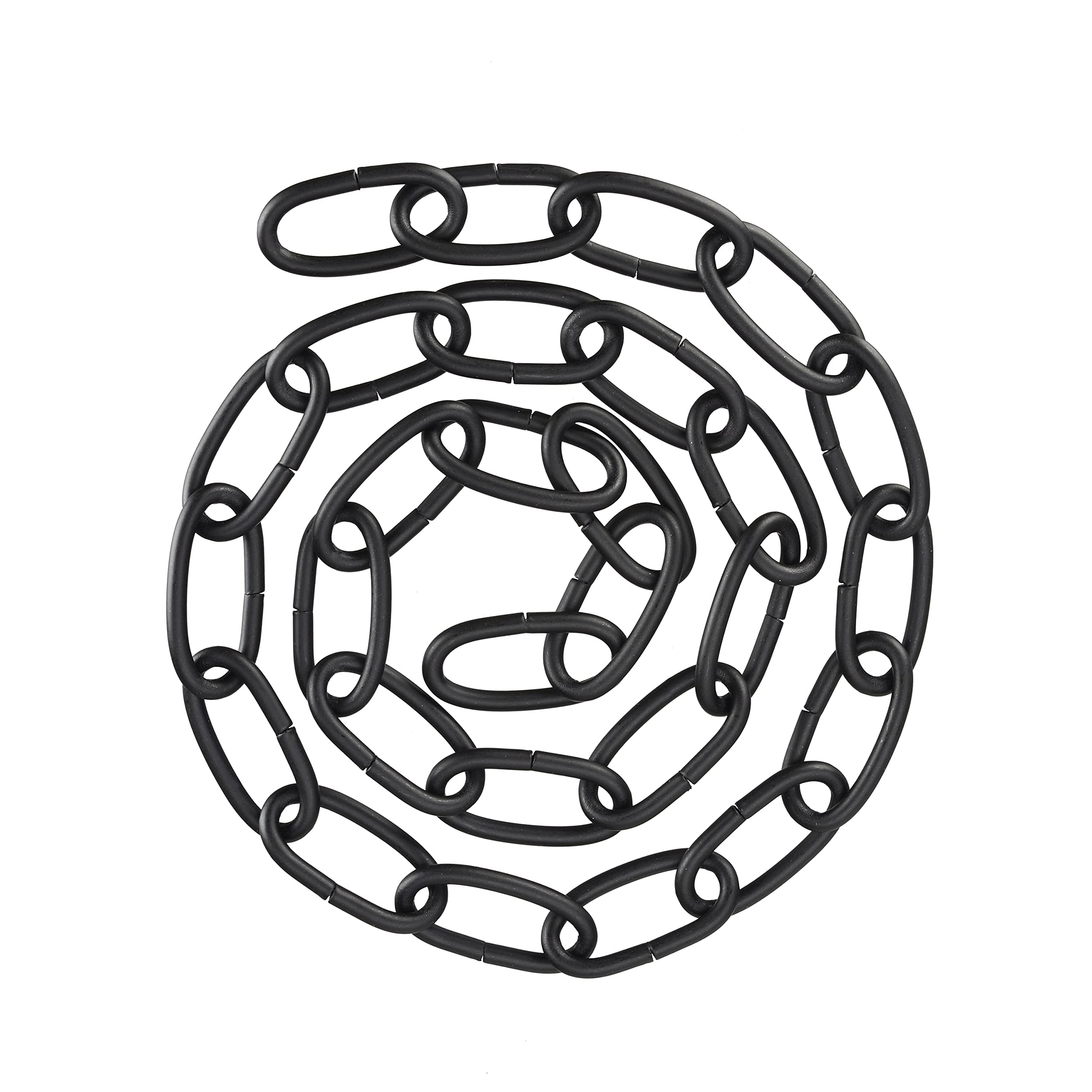 Aspen Creative 21114-91,Steel 3 Feet Heavy Duty Chain for Hanging Up Maximum Weight 60 Pounds-Lighting Fixture/Swag Light/Plant in Matt Black.8 Gauge., 8 Gauge/3 feet