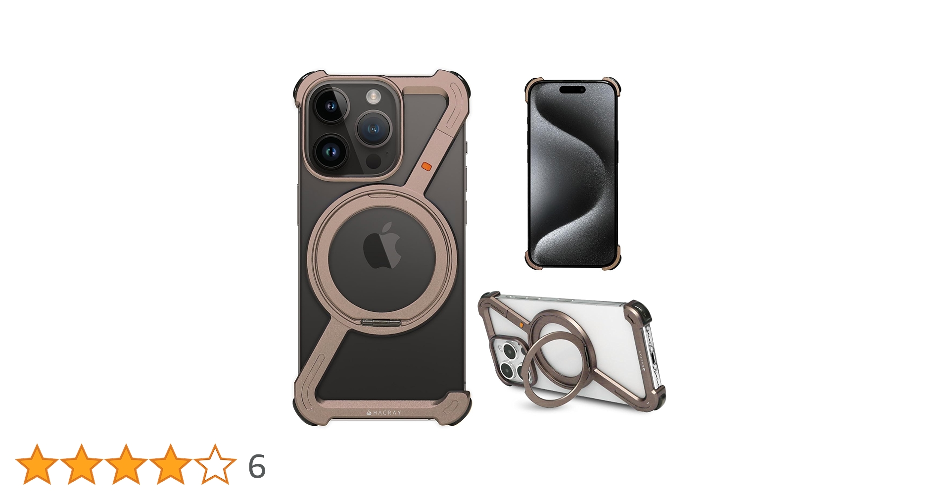 Amazon.co.jp: Hacray iPhone16 Pro ケース アルミバンパー 360