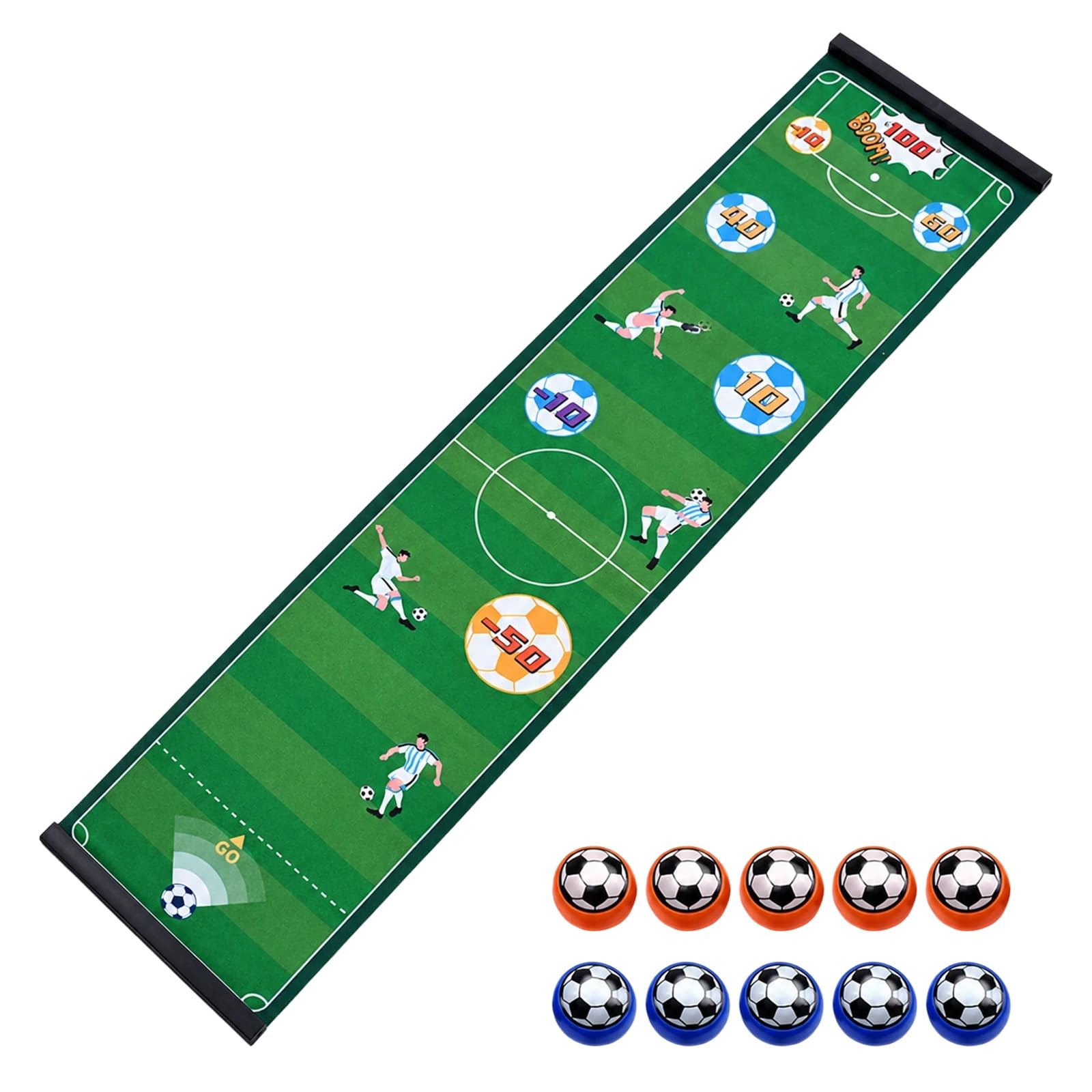 Table Football Game - Tabletop Football Gifts for Boys, Mini Footballs Set with 10 Balls, Family Indoor Interactive Soccer Board Game for Christmas & Birthday