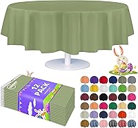 Vista 18 de Mantel de plástico de alta calidad - 54 in. x 108 pulgadas. Grandipity - Mantel rectangular (6 y 12 unidades), Agua (Aqua)