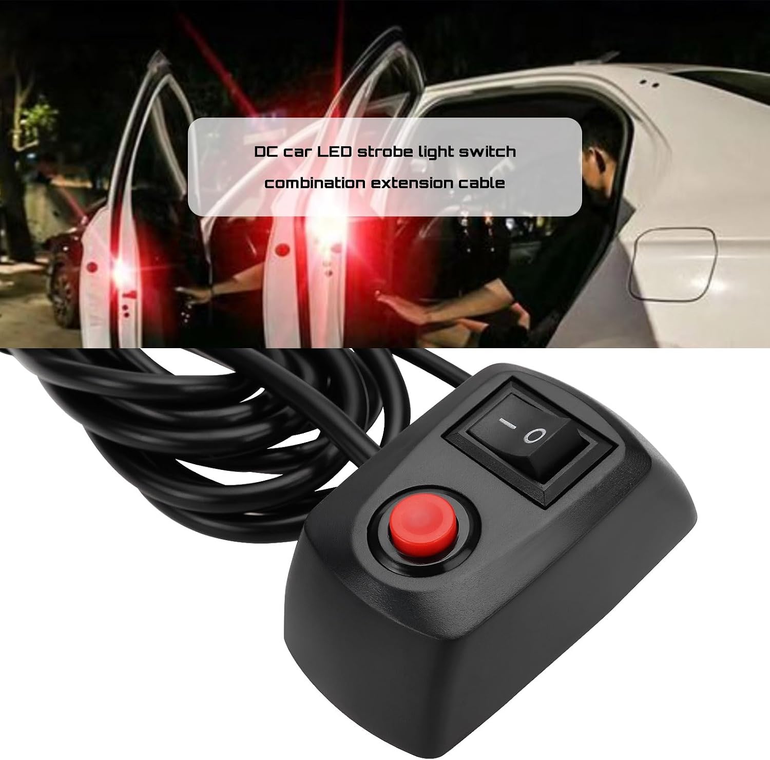 2Pcs 12V 24V DC On/Off Momentary Switch Box for Lightbars Beacons Flashing LED Strobes Lights for Recovery Truck Fog Lights Driving Lights