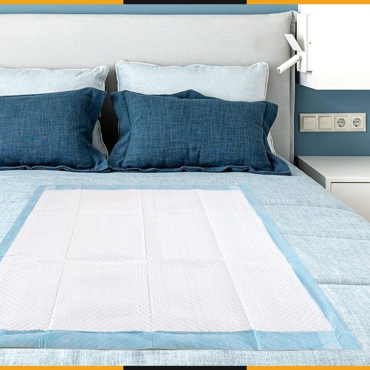30 Pcs Empapadores Cama Adultos 80x150cm - Protector Cama Impermeable, Desechable Adultos y Bebés - Absorbente y Antideslizante - Pack de Empapadores Grandes para Incontinencia, Cama-Sofá