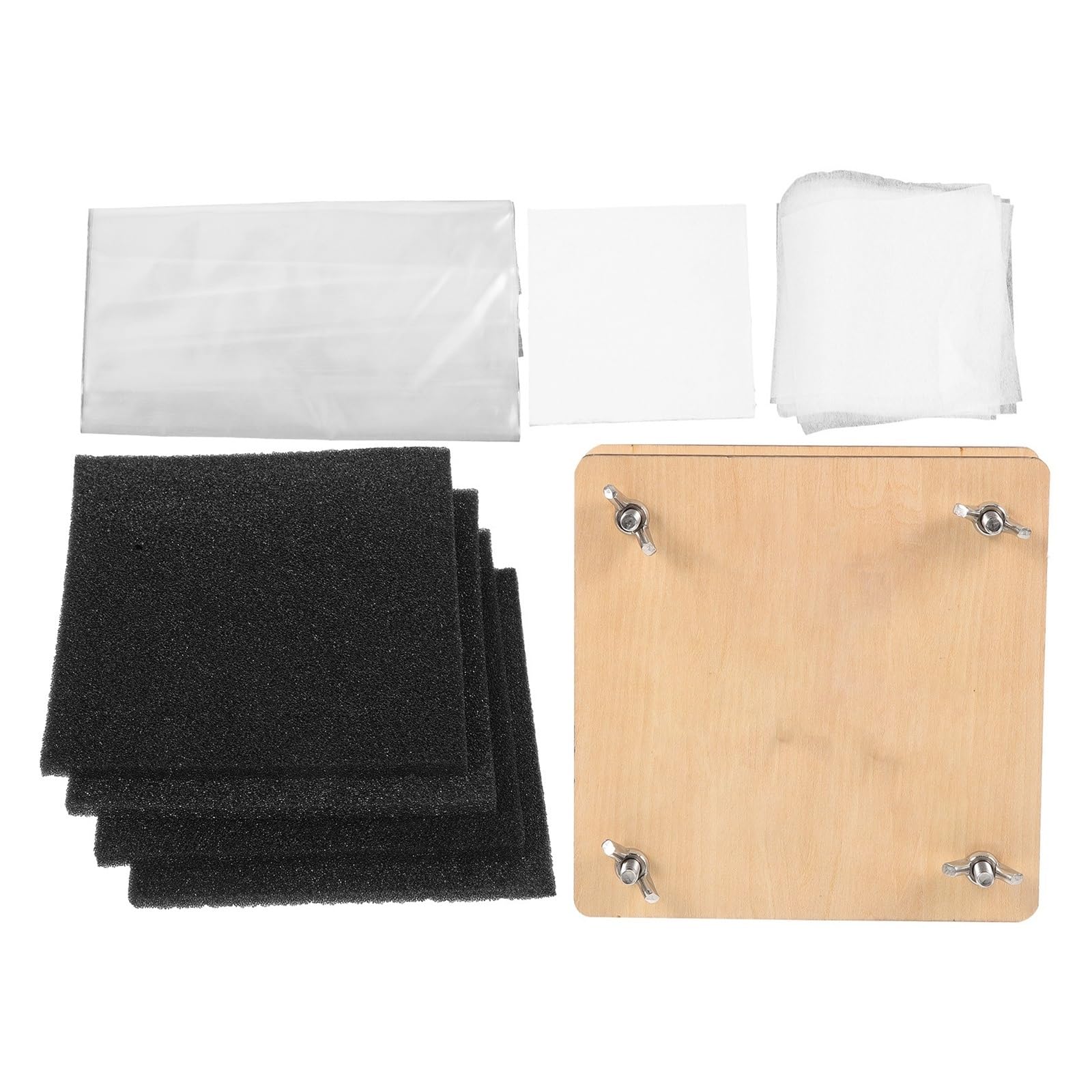 SUBLXPoten Flower Pressing Kit 1Set Wooden Flower Press Kit DIY Dried Art Supplies for Cards Bookmarks Menus Invitations Room Decor Garden Accessories
