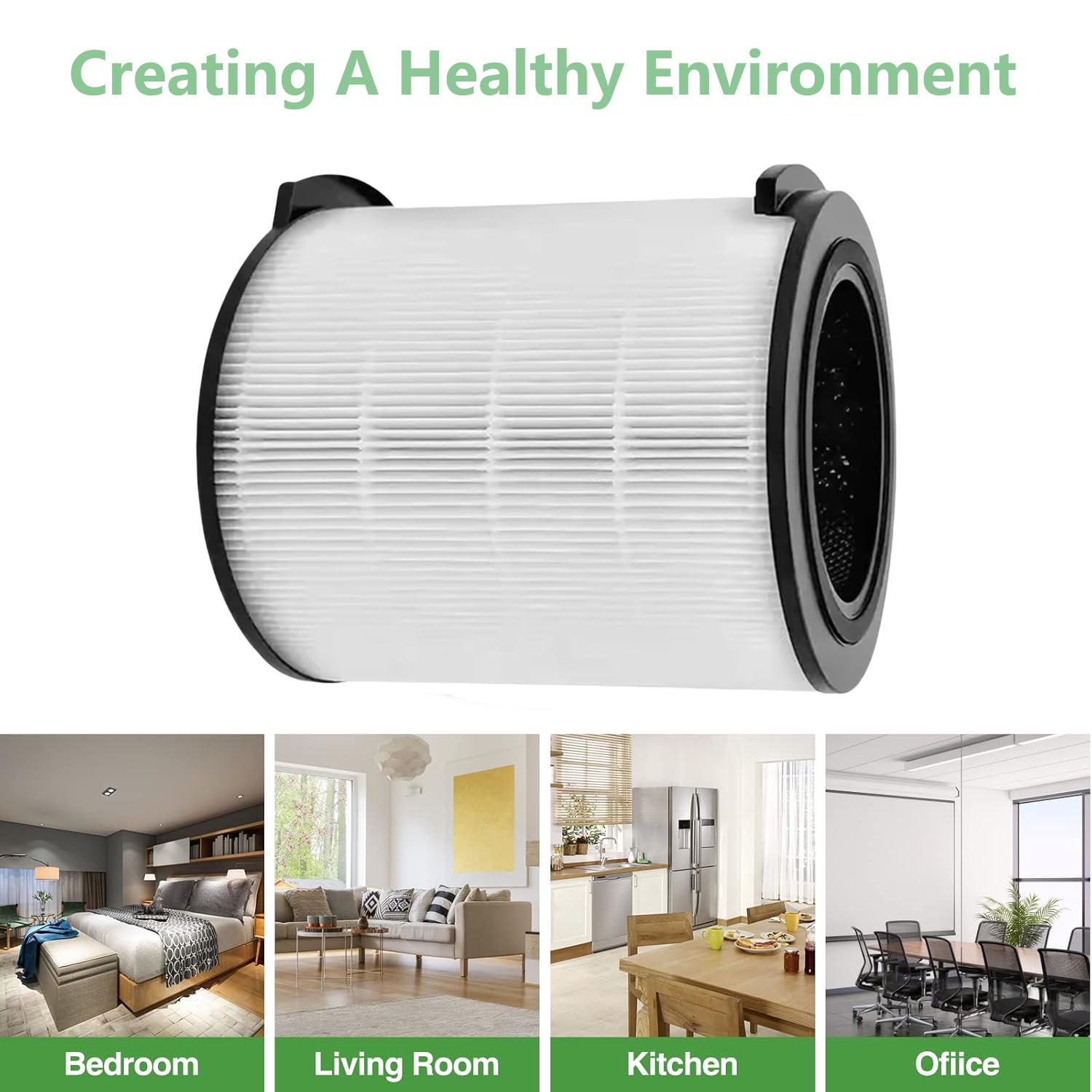Filtro de repuesto FY1700 compatible con Philips Series 1000i AC1715/11 AC1711/10 purificador de aire 3 en 1 H13 de repuesto con filtro de carbón activo y prefiltro FY1700/30