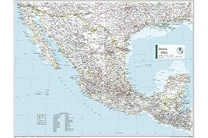 National Geographic Mexico Wall Map