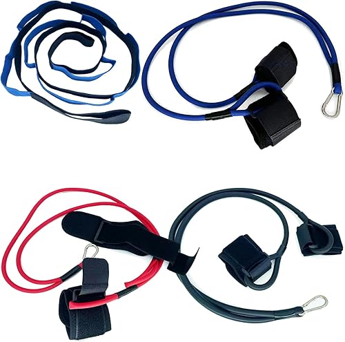 Bandas de brazo de béisbol, bandas de resistencia de béisbol de 2 niveles, bandas de béisbol para jóvenes adultos, bandas de lanzamiento de material