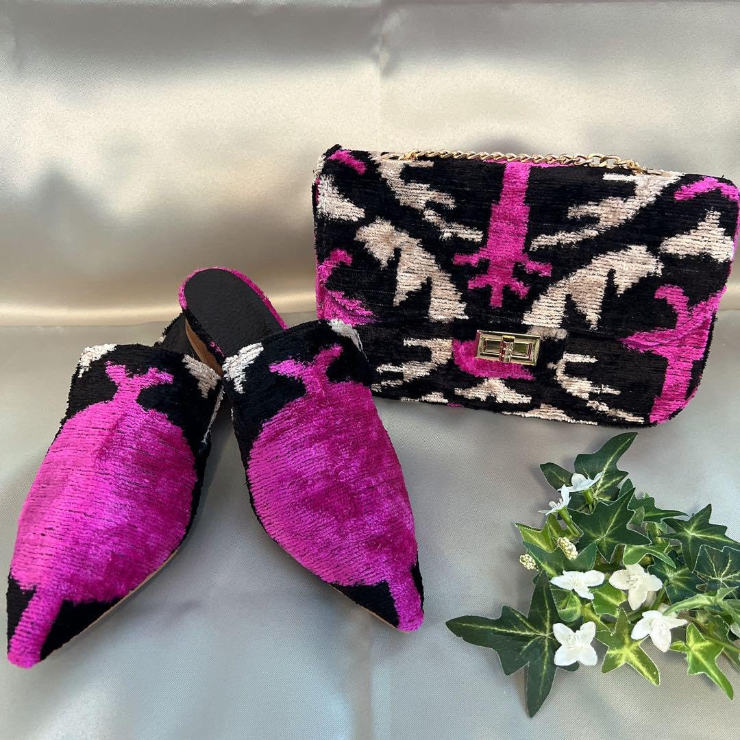 Amazon.co.jp: トルコ輸入 ikat シルクベルベット イカットバッグ