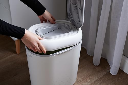 Miniatura 8 de Eco-Touch - Contenedor de pañales para bebé, bloqueo de olor, sin recargas costosas, capacidad de 10 litros, reciclable, utiliza cualquier bolsa,