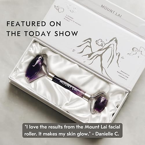 Miniatura 2 de Mount Lai - El masajeador facial con rodillo de amatista desinflado  Un ritual diario, un acto de cuidado personal  Masaje facial para desinflar,