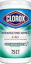 Clorox Fresh Scent Bleach Free Disinfecting Cleaning Wipes, 75 Count