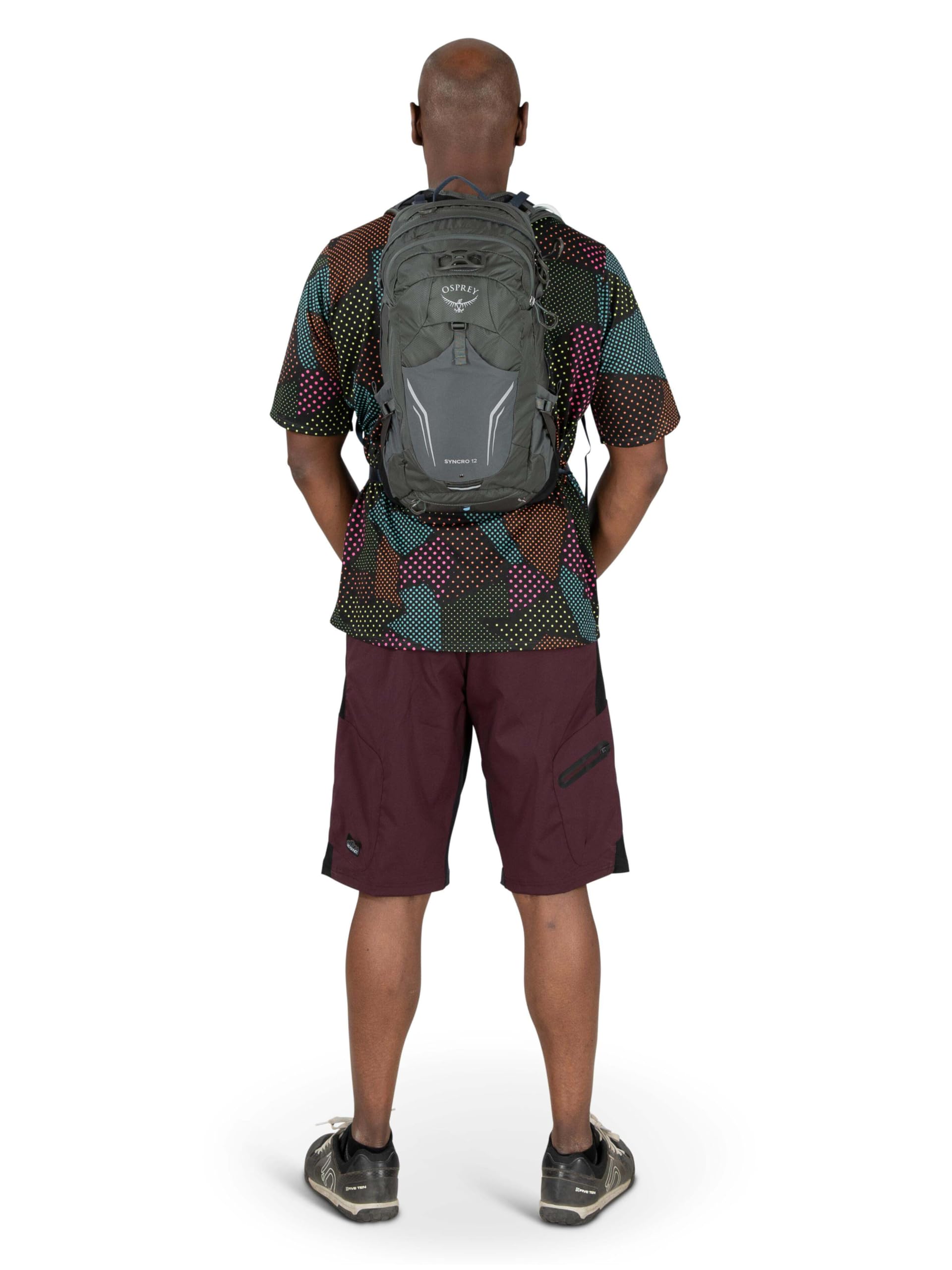 Osprey Syncro 12L męski plecak turystyczny w/Res, czarny, O/S
