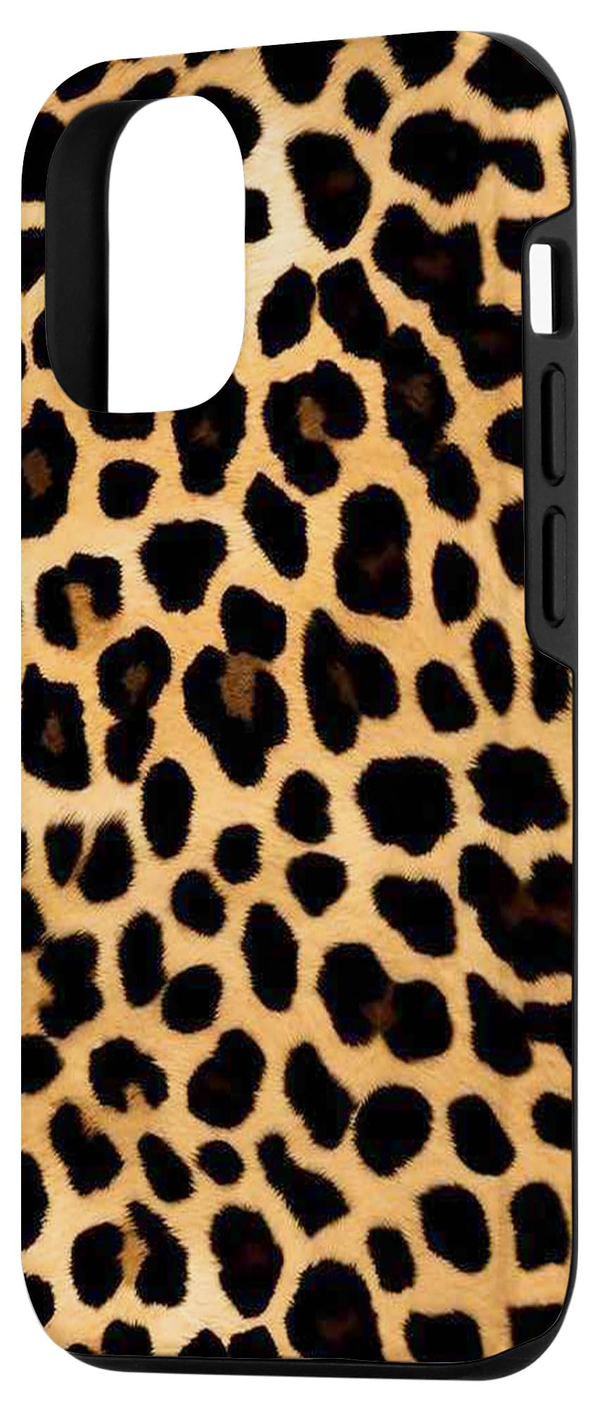 Leopard Print Pattern: Dynamic Design in Black and Brown Case for iPhone 15 - Image 2