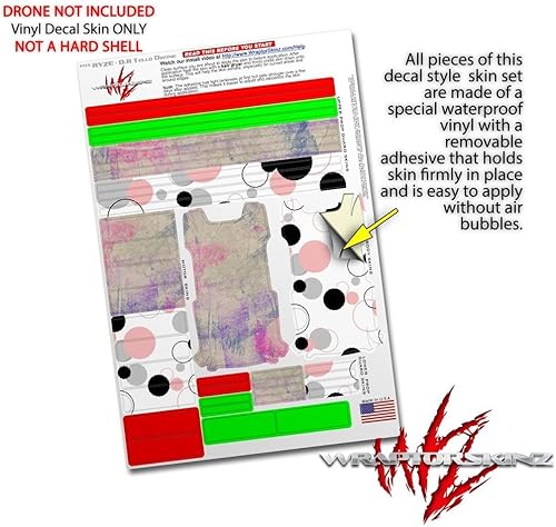 Miniatura 4 de Skin Wrap 2Pack para DJI Ryze Tello Drone Pastel abstracto rosa y azul Drone No Incluidas