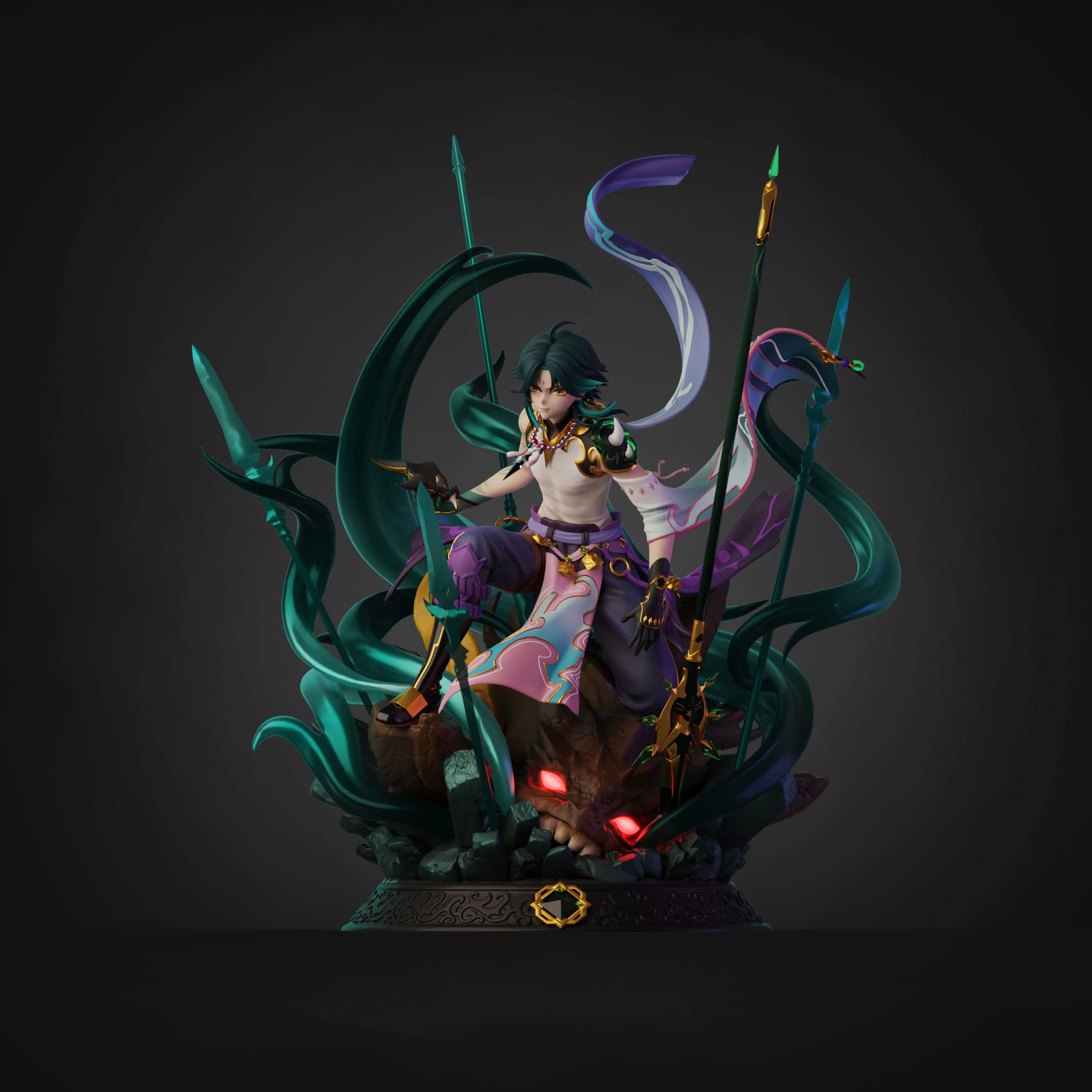 原神 魈 HH フィギュア ガレージキット ガレキ スタチュー