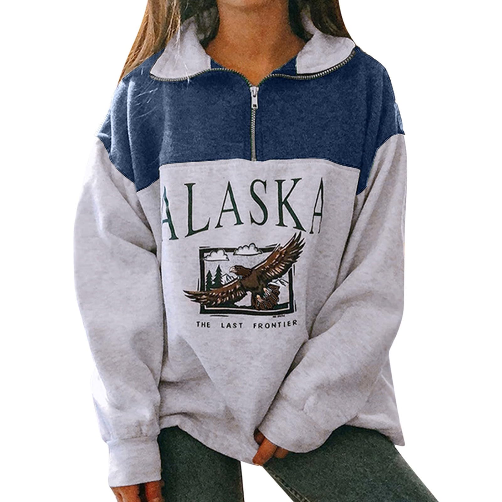 Tops Estampados Casuales Manga Larga Sudaderas con Mangas largas Estampadas