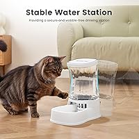 Vista 6 de Gardner Pet Dispensador Automático de Agua por Gravedad para Perros, 1.0 Galón 100% Libre de BPA Dispensador de Tazón de Agua para Perros, Fuente