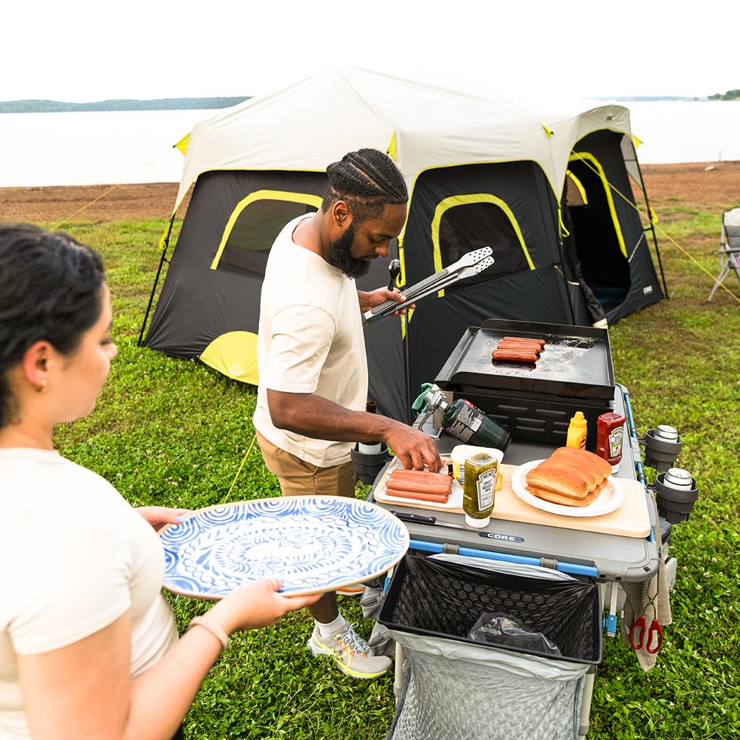 バーベキュー・調理用品 Trash Stand and Trash Bag black M CORE Trash Bag Holder | Fits The 4 Foot Outdoor FlexRail Camp