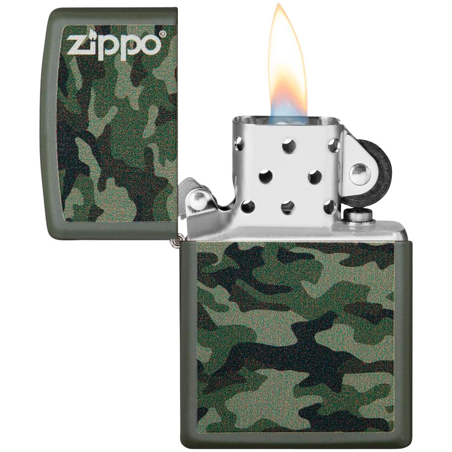 Zippo Stormaansteker - Green Matte, basismodel - Navulbaar - Herbruikbaar - Windbestendig design - Geschenkdoos - Made in USA : Zippo Zippo Stormaansteker - Green Matte, basismodel - Navulbaar - Herbruikbaar - Windbestendig design - Geschenkdoos - Made in USA : Zippo