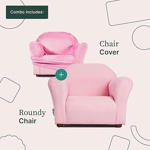 Miniatura 5 de KEET Roundy - Silla para niños, silla combinada con funda, color rosa