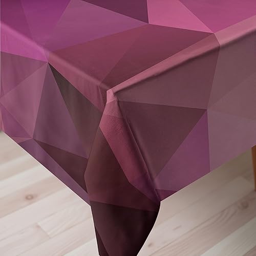 Miniatura 3 de Abstracto Home Decor Mantel by ambesonne, triángulo Entertainment Crystal Diamond monochromic Ilustración de moda, comedor cocina Funda para mesa