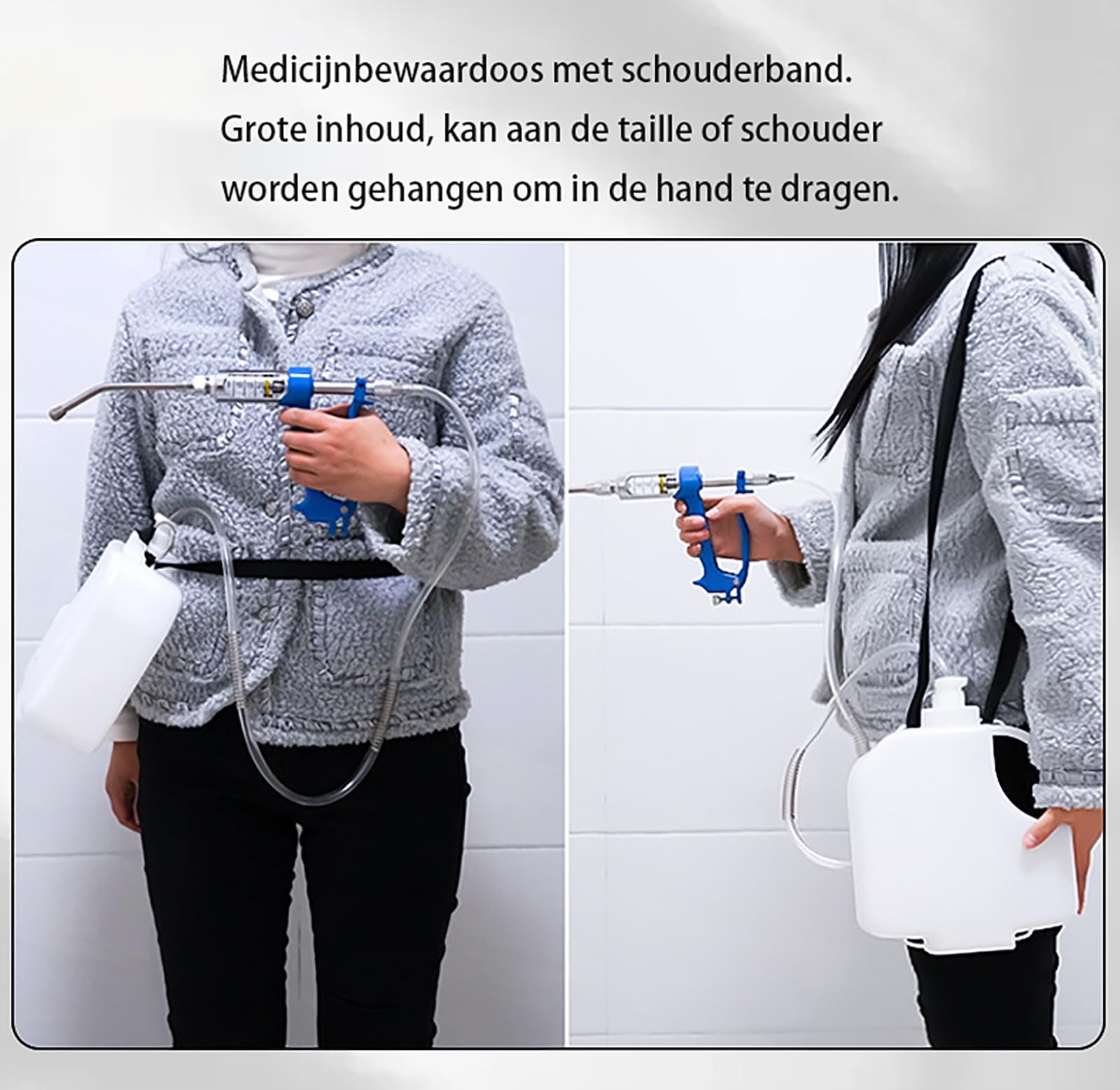 Weterynaryjny pistolet do karmienia metalu – regulowany pistolet do ciągłego zraszania zwierząt gospodarskich, trwały dozownik leków 20 ml dla świni, krowy, owiec, kóz i koni