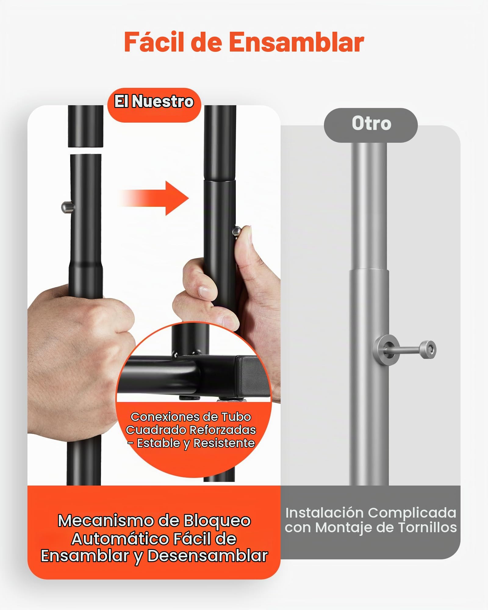 VEVOR Perchero Burro para Ropa con 3 Estantes y Ganchos Laterales, Barra para Colgar, Burro de Ropa con Ruedas, Carga de 45 kg de Acero al Carbono, para Dormitorio, Lavandería, Sala de Estar
