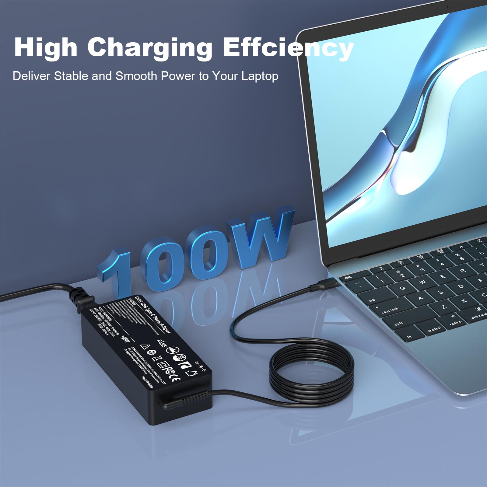 Caricatore USB-C 203W 4 Porte - 100W+65W+20W+18W, Per Laptop, Smartphone, Stazione Di Ricarica