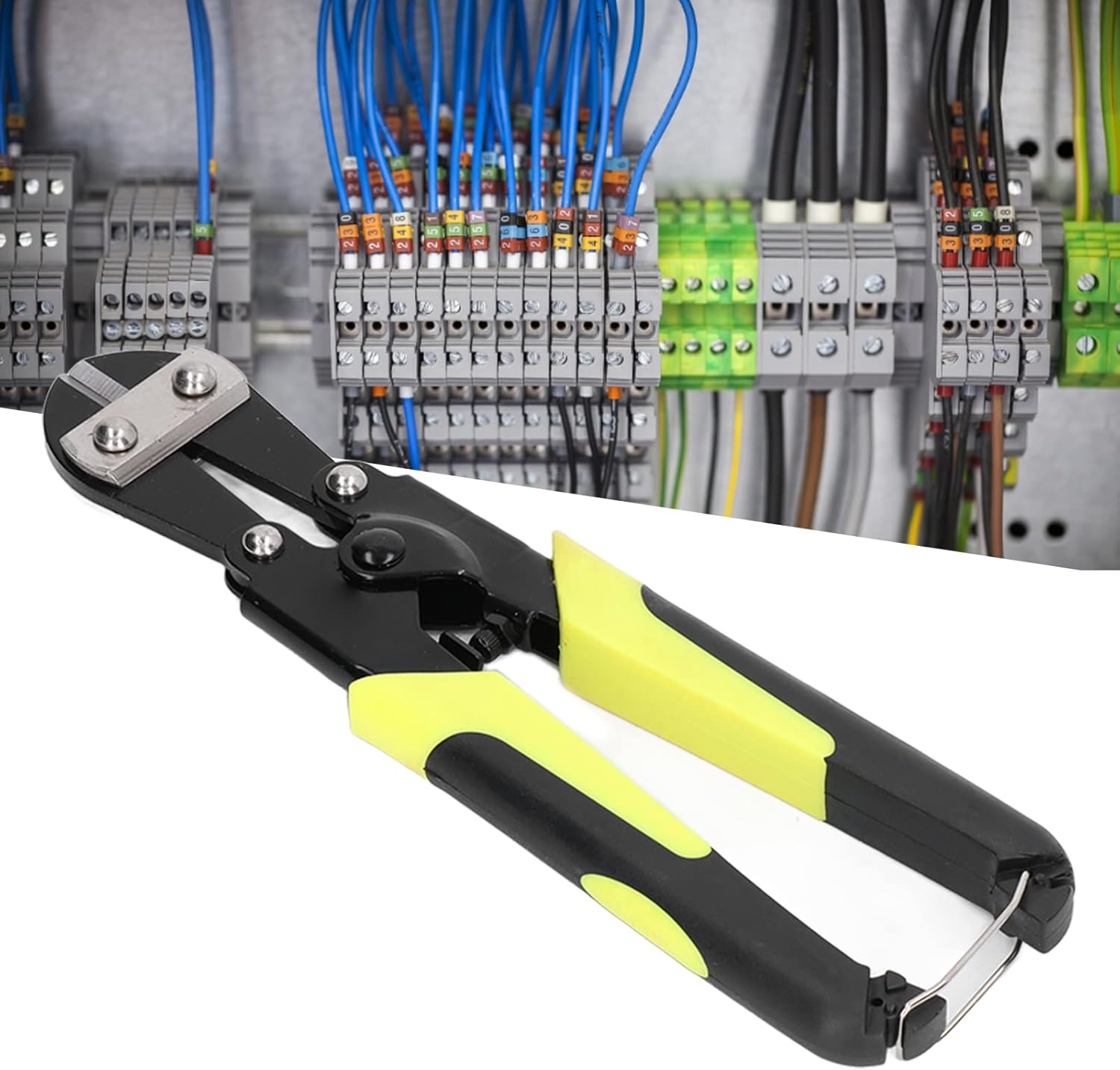 Mini Bolt Cutter Metric 55 Steel Cut Wires 2 Colors Plastic Dip Handle Hand Tool for Cutting Soft Metal Rods Rivets Chain