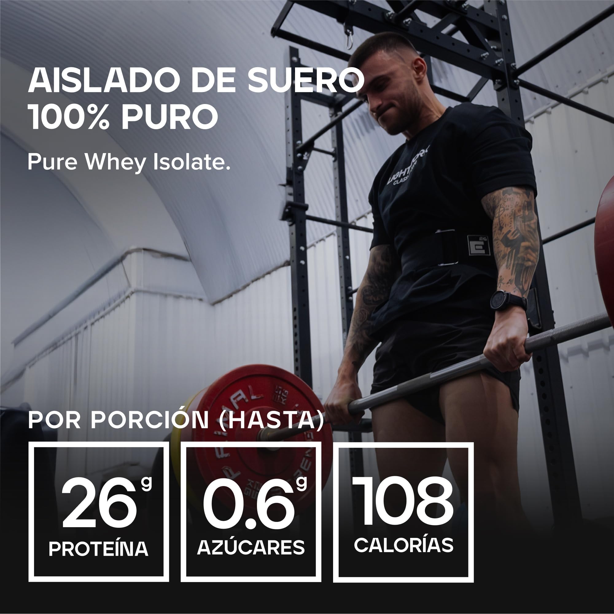 Bulk Pure Whey Isolate | Naturaleza | 26g de proteína por porción | Aislado de suero | Bajo en azúcar | Bajo en grasa | Absorción rápida | Ayuda al mantenimiento muscular | 500g
