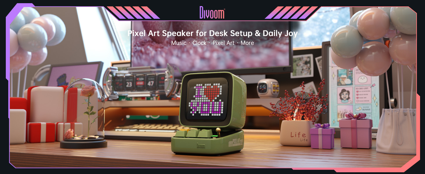 Amazon.com: Divoom Ditoo Pro Retro Pixel Art Game Bluetooth