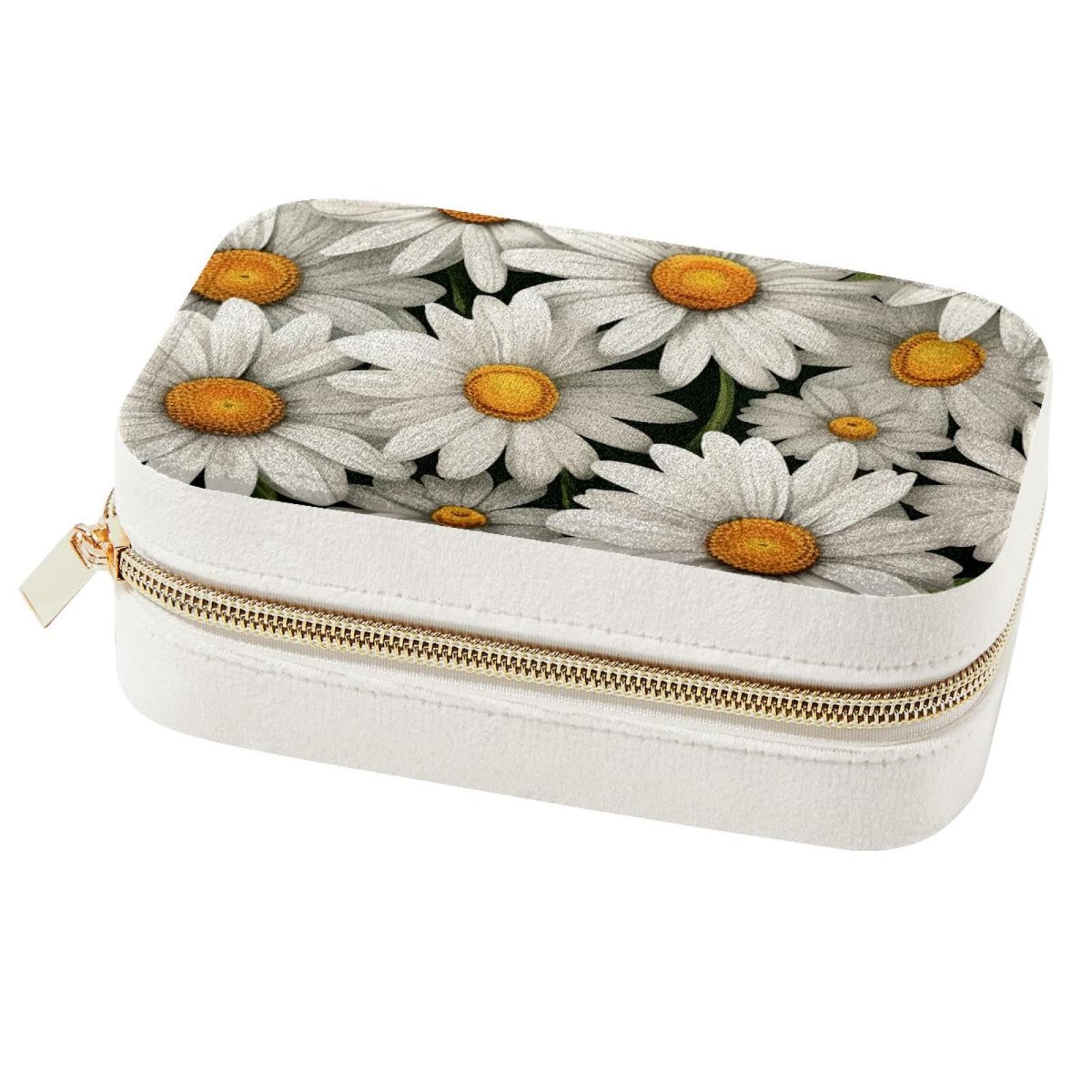 Boîte à bijoux portable Daisy pour week-end et vacances