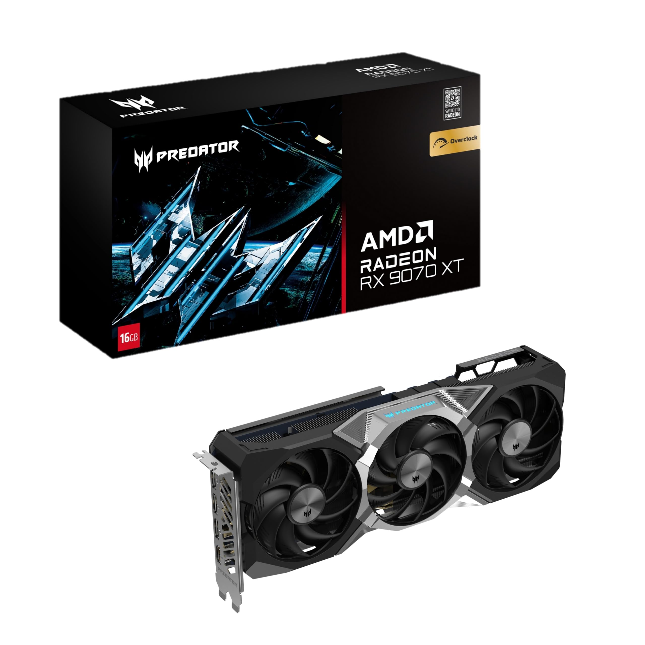 Acer Predator BiFrost Radeon RX 9070 XT OC / 16GB GDDR6 : Amazon