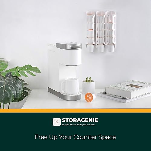 Miniatura 4 de STORAGENIE Soporte para tazas K para Keurig K-Cup, almacenamiento de cápsulas de café, montaje lateral, montaje en pared, perfecto para mostradores