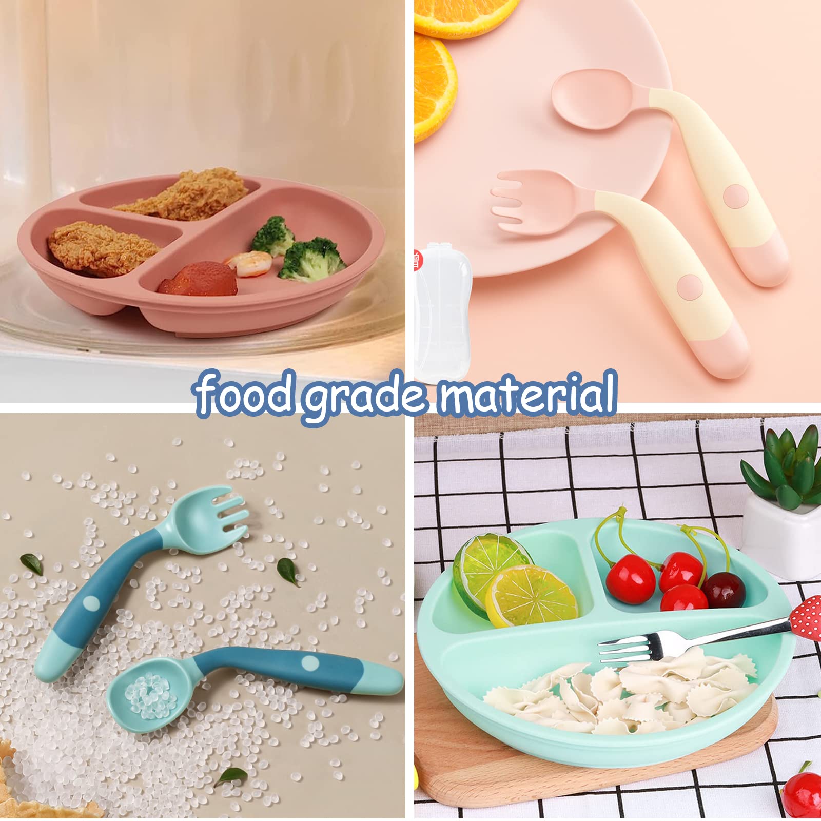 Goiern Lot De 2 Assiettes Pour Bébé Avec Ventouse En Acier | FindTheDeal